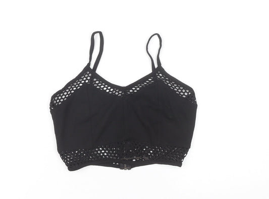 River Island Black Cropped Tank Top for Women