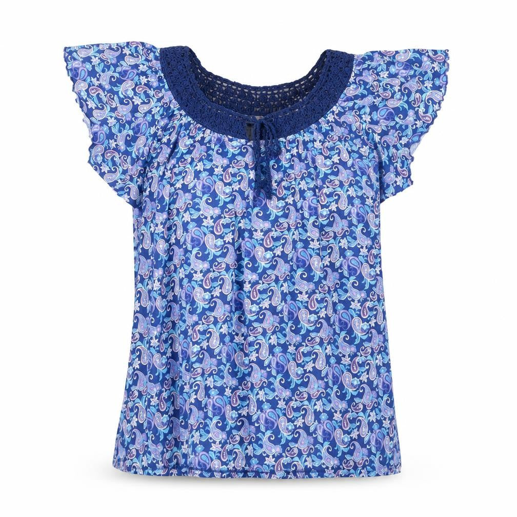 Peacocks Women's Multicoloured Paisley Top Size 14