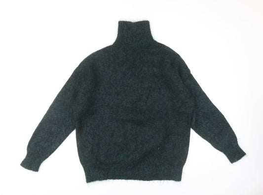 Weekday Women's XS Green Knit Pullover Jumper