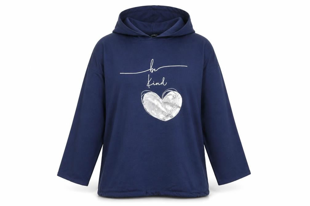 Roman Women's Blue Pullover Hoodie Size L