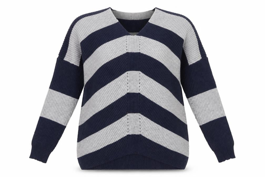 Cerulean Women's Multicoloured Striped Pullover Jumper S