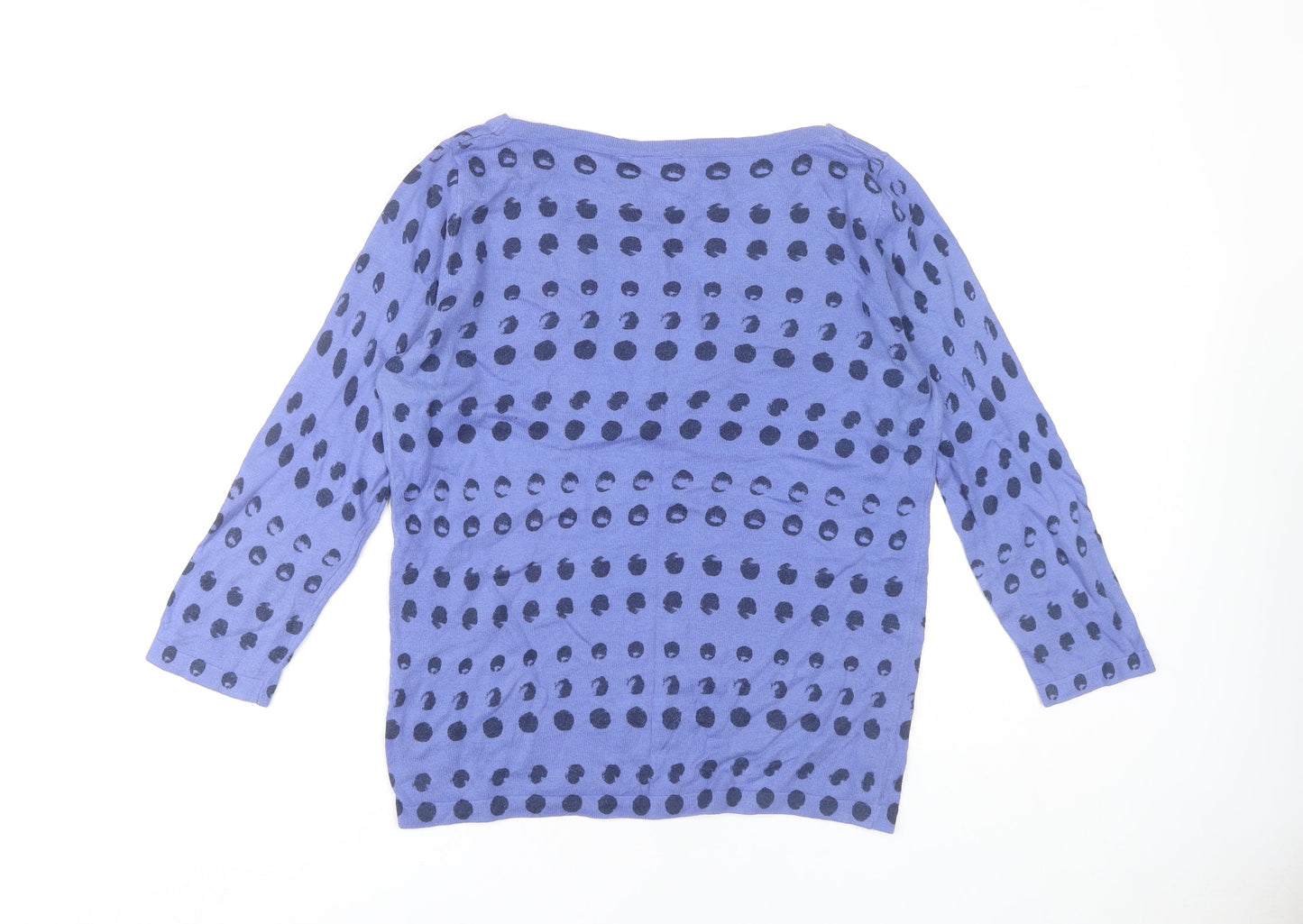 Next Women's Blue Polka Dot Pullover Jumper Size 12