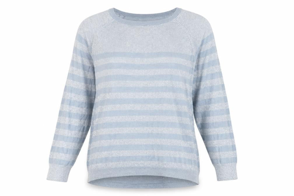 Dorothy Perkins Women's Blue Striped Pullover Jumper