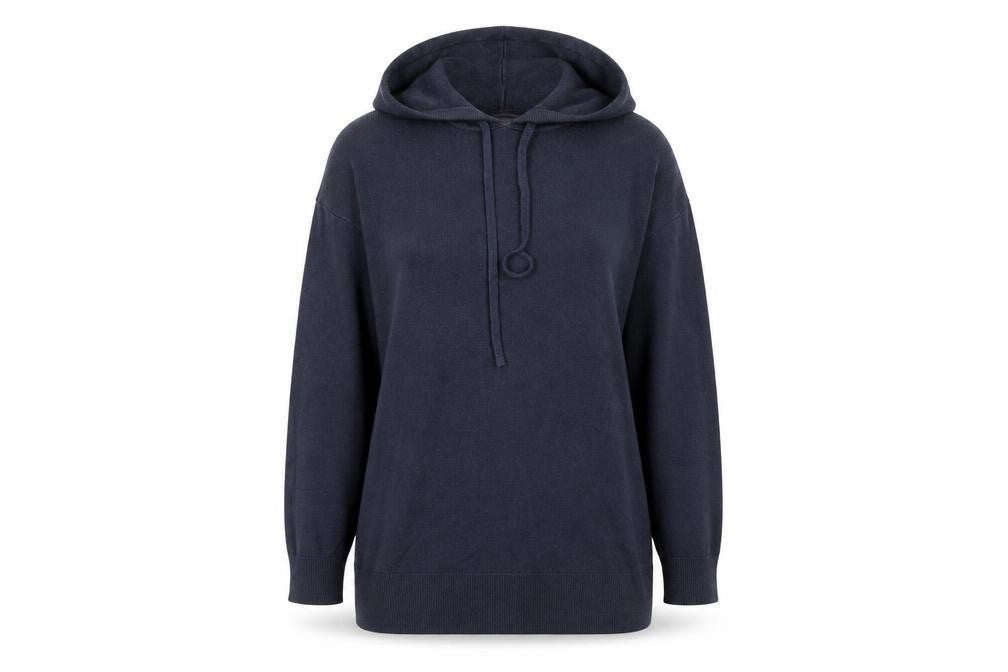 Marks & Spencer Women's Navy Pullover Hoodie, M, Acrylic