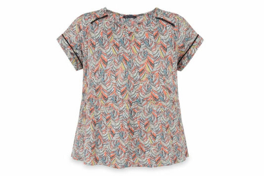 Marks and Spencer Women's Geometric Multicoloured Top, Size 10