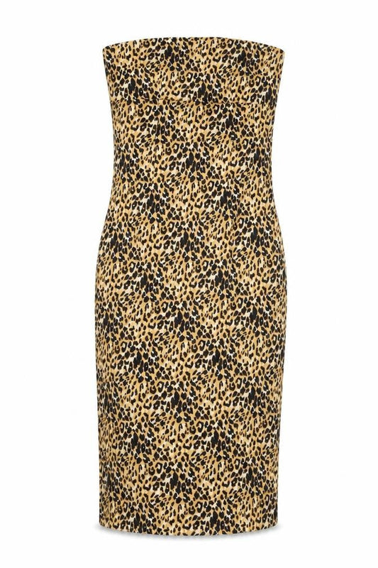 Seduction Women’s Leopard Print Strapless Dress, M