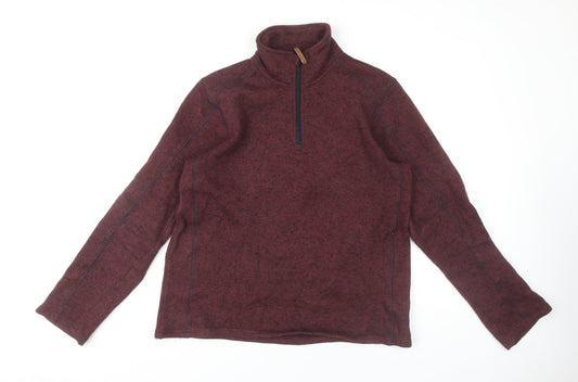Mountain Warehouse Men's Red 1/2 Zip Sweatshirt M