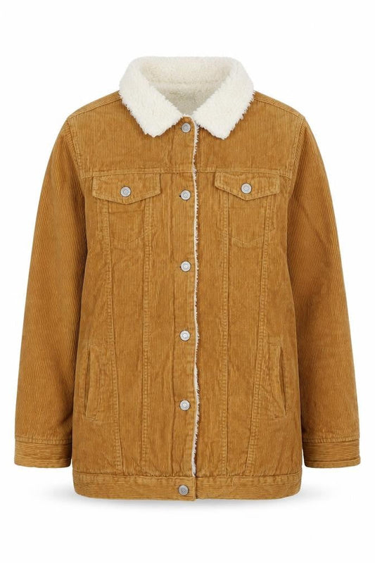 Denim Co. Women's Brown Corduroy Jacket Size 10