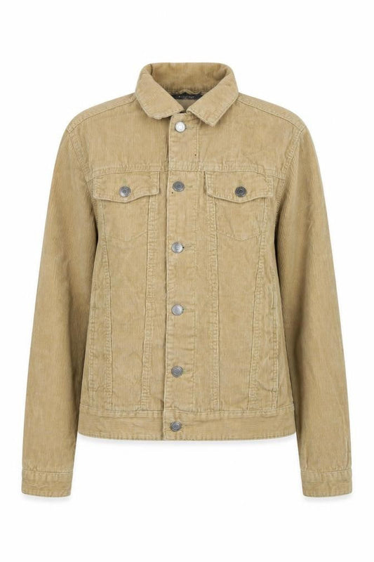 Front view of Primark Women's Beige Corduroy Jacket XS