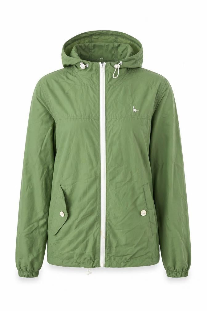 Jack Wills Women’s Green Windbreaker Jacket Size 8