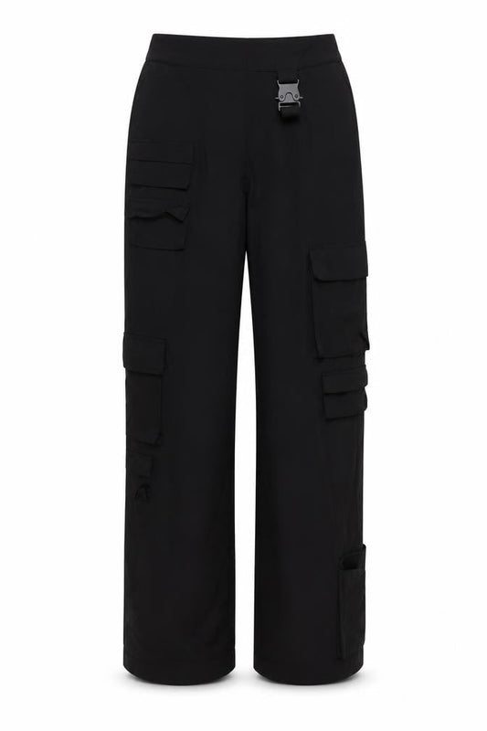 Couture Women's Black Cargo Trousers, UK 4