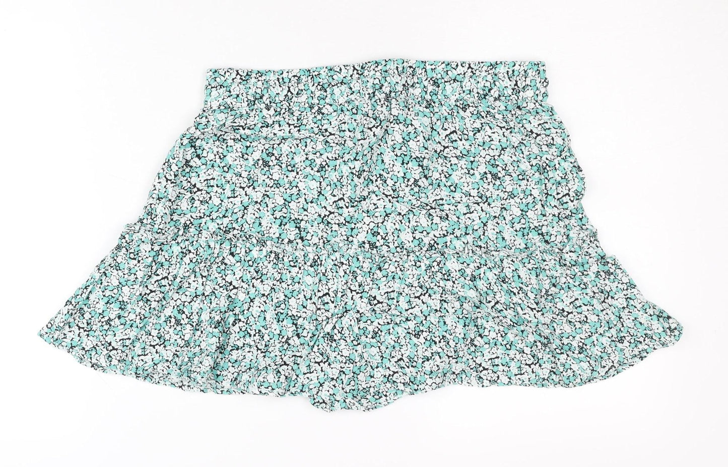 Zara Women's Multicoloured Floral Short Skirt, Size 12