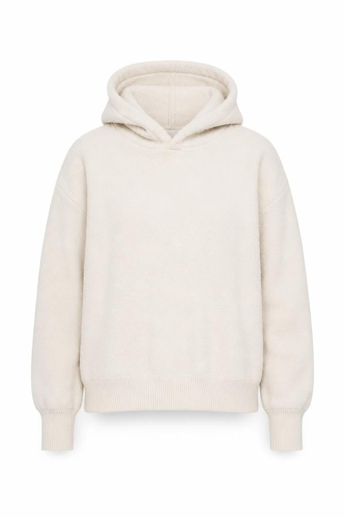 F&F Women Beige Pullover Hoodie Size M 100% Nylon