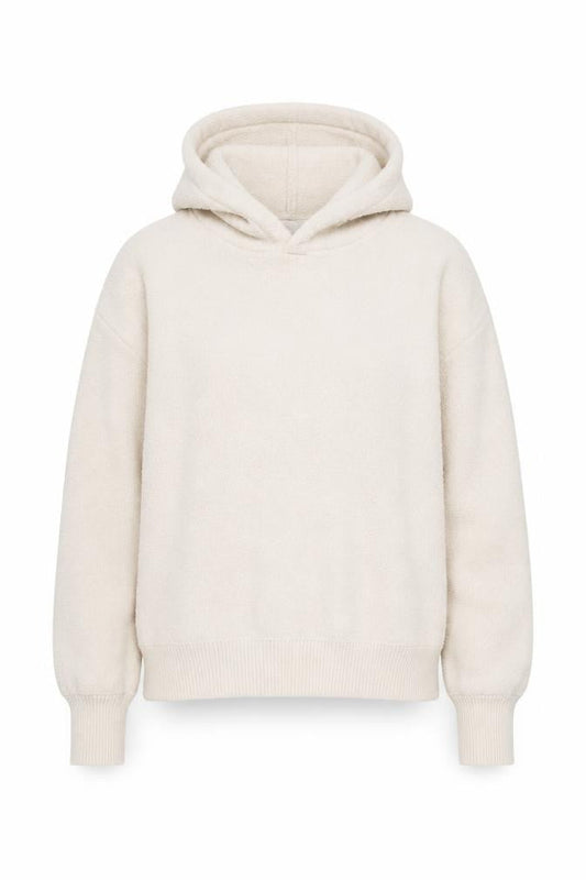 F&F Women Beige Pullover Hoodie Size M 100% Nylon