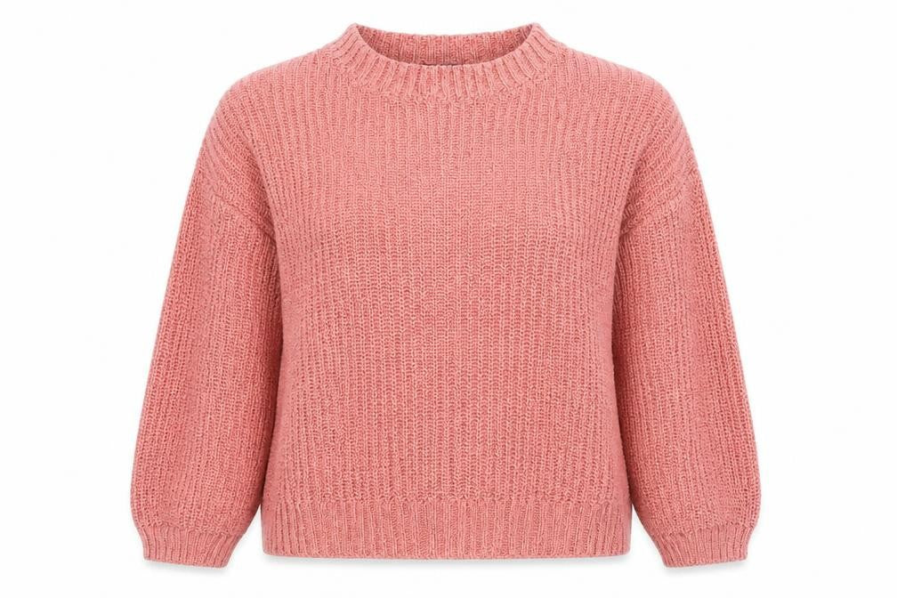 H&M Women’s Pink M Pullover Jumper - Knit Crew Neck