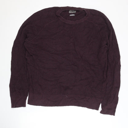 FatFace Men's Red Pullover Jumper Medium Cotton