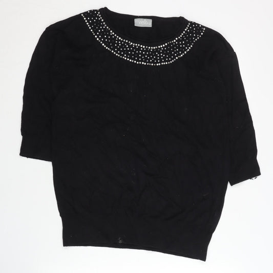 Wallis Women's Black Pullover Jumper M