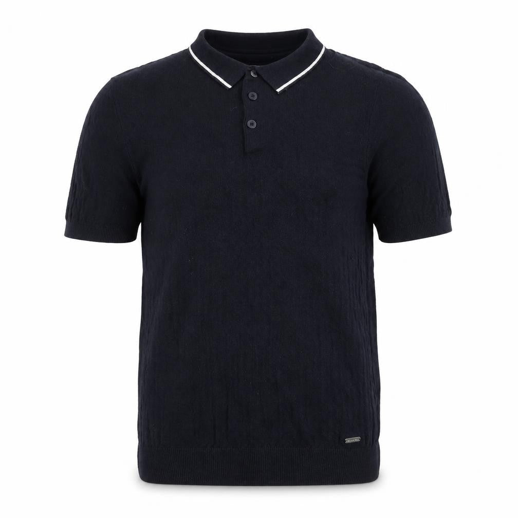 Threadbare Men's Black Polo Shirt - Medium, Cotton Blend