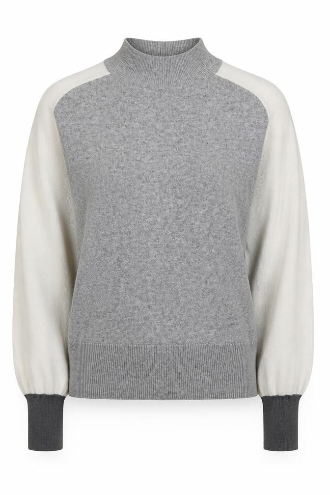 Next Grey Mock Neck Pullover Jumper Women Size 10