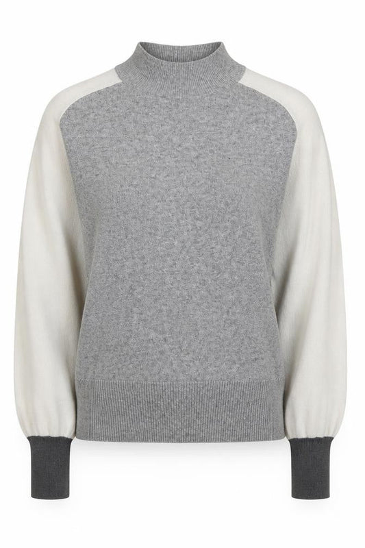 Next Grey Mock Neck Pullover Jumper Women Size 10