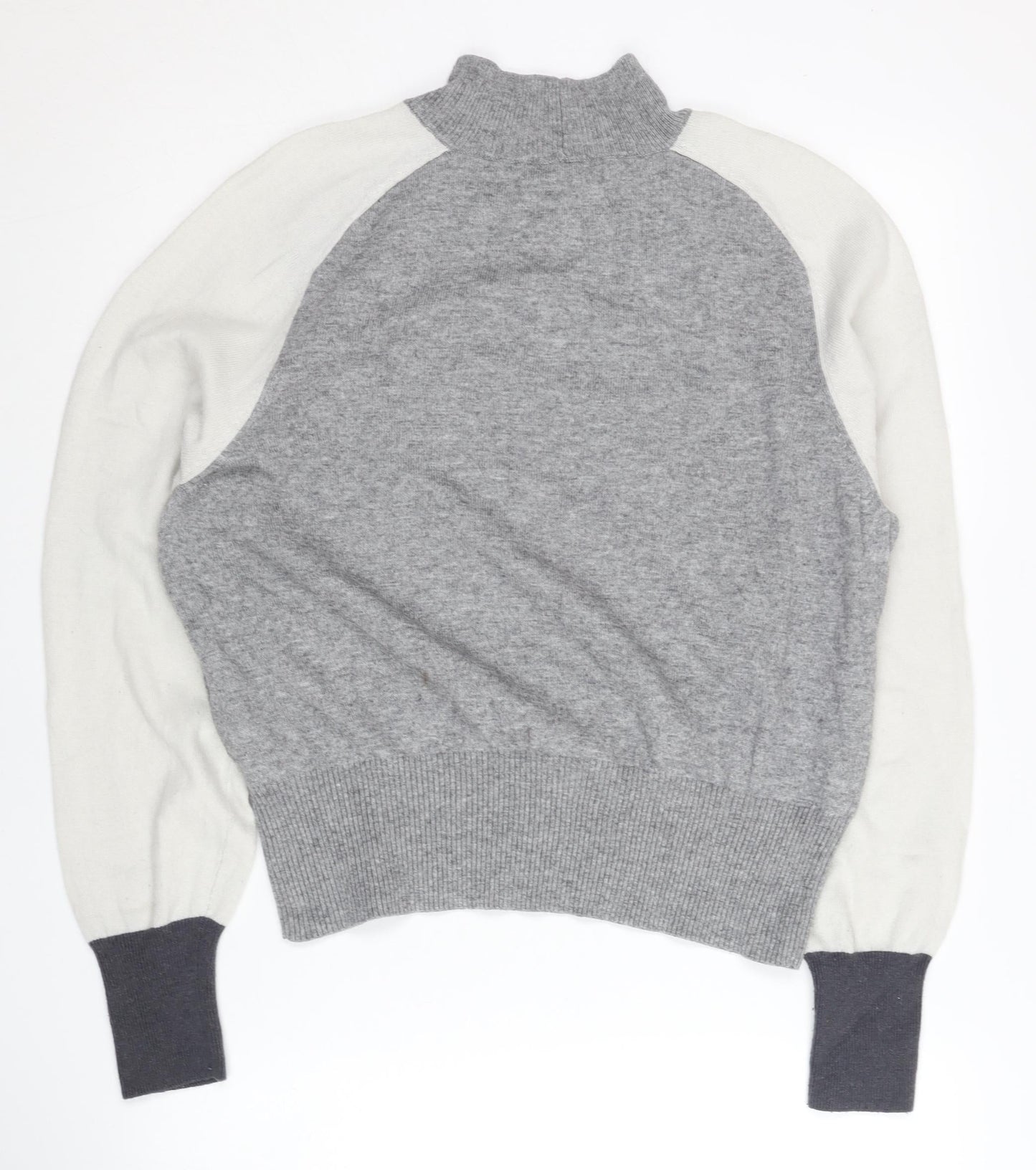 Next Grey Mock Neck Pullover Jumper Women Size 10