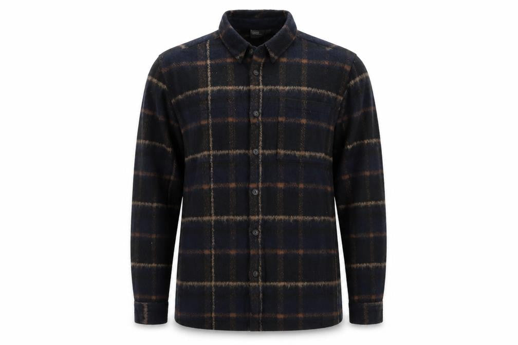 ASOS Men's Blue Checked Button-Up Shirt, Size M