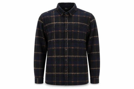 ASOS Men's Blue Checked Button-Up Shirt, Size M