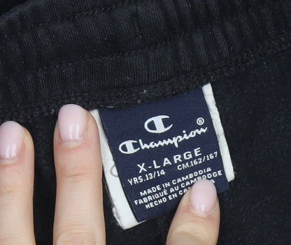 Champion Womens Black Jogger Trousers, Size L