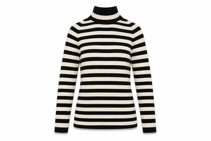 Next Women's Black Striped Pullover Jumper Size 10
