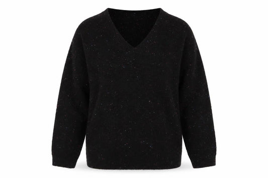 Marks & Spencer Women’s Black V-Neck Jumper XS