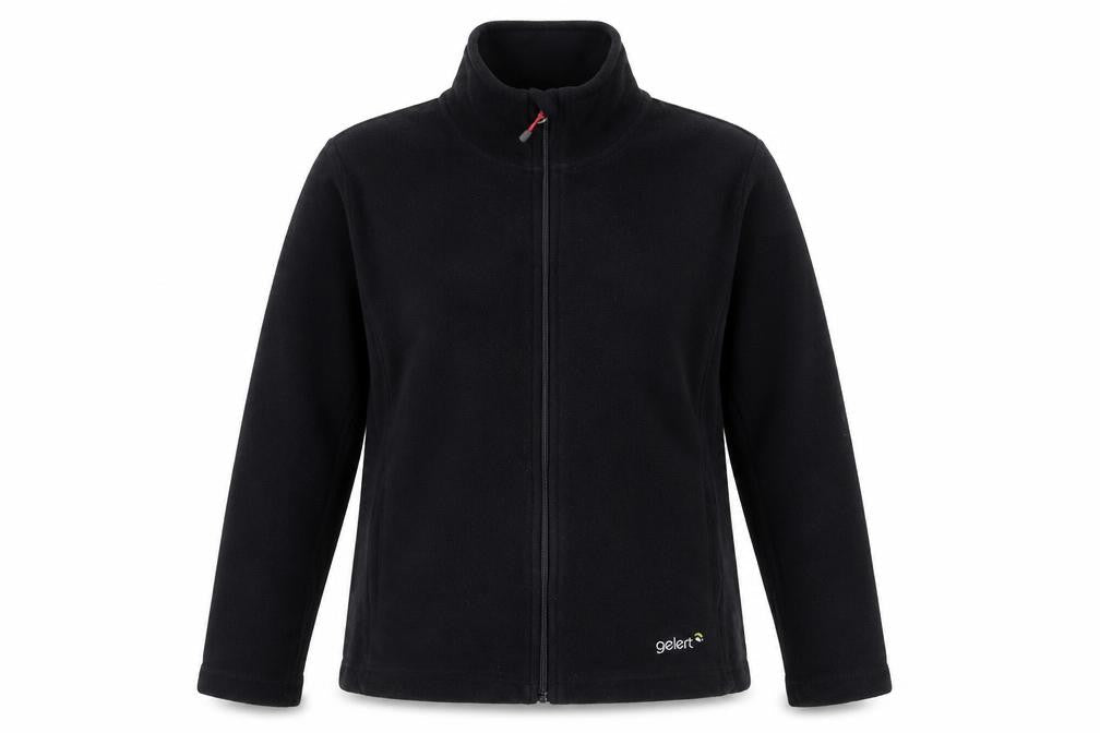 Gelert Women's Black Fleece Jacket Size 10 Casual Zip