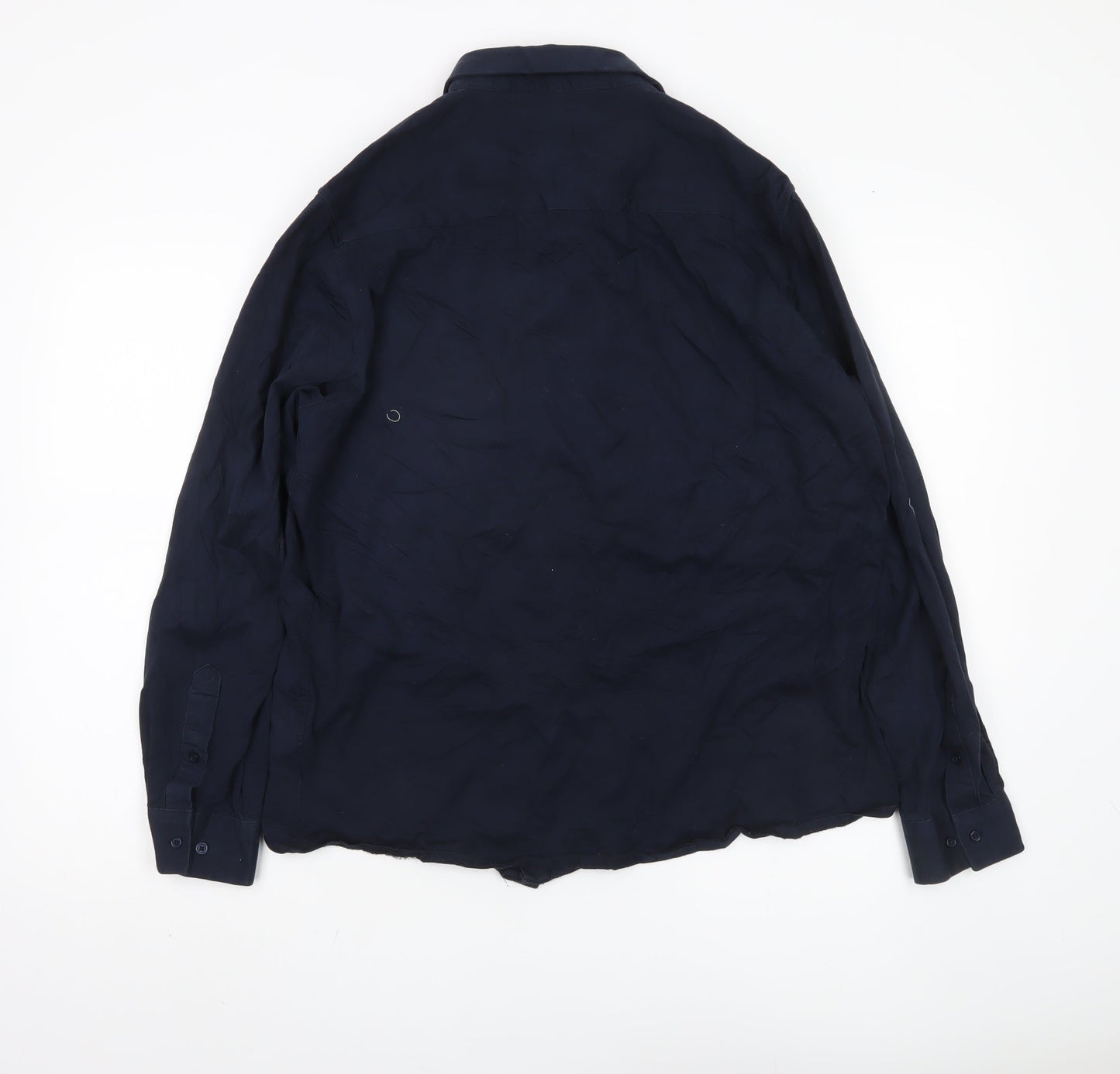 NINES Unisex Navy Blue Button-Up XL Shirt