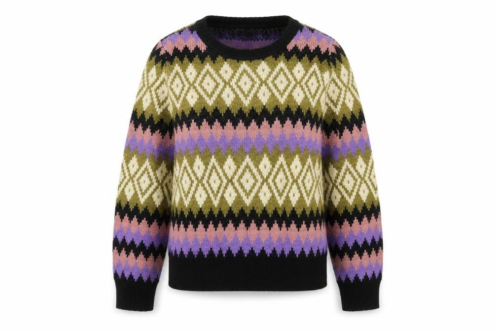 JDY Women's Multicoloured Pullover Jumper L