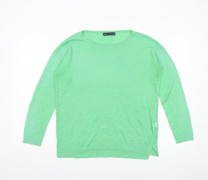 Marks Womens & Spencer Green Pullover Jumper, Size 14
