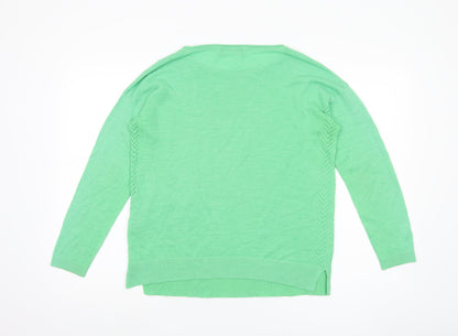 Marks Womens & Spencer Green Pullover Jumper, Size 14