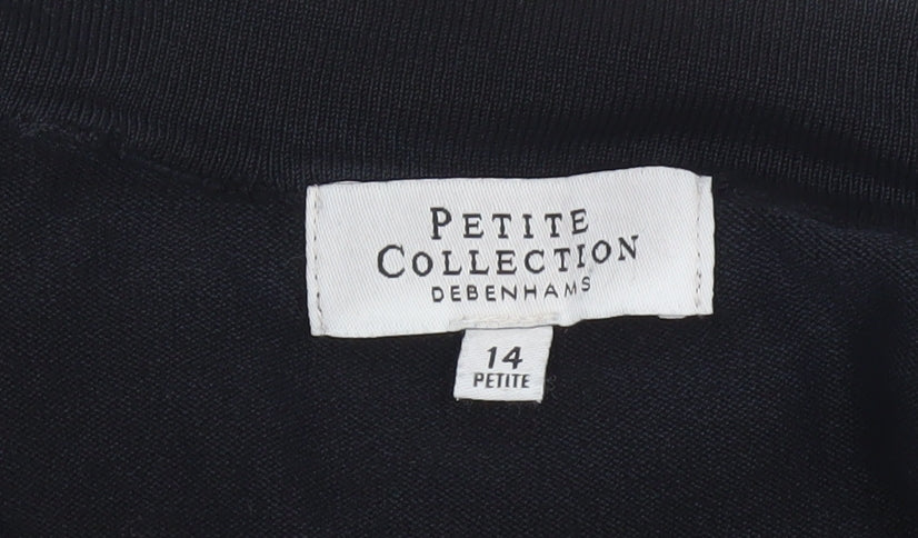 Debenhams Womens Black Cardigan Size 14 Petite