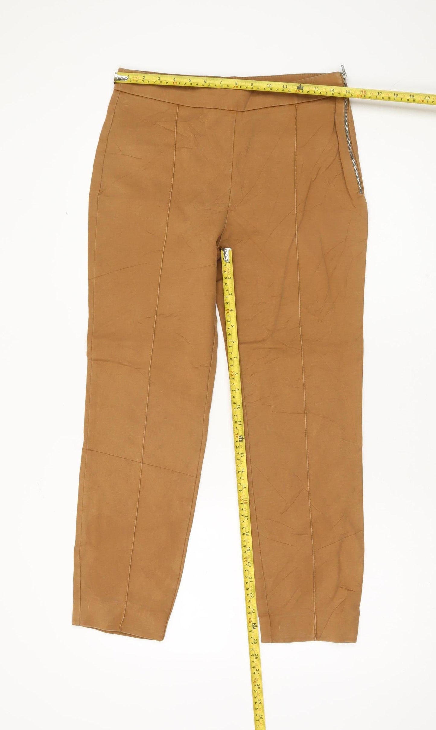 Mango Women's Brown Trousers Size 10