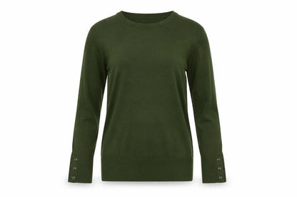 Front view of Dorothy Perkins Green Maternity jumper S