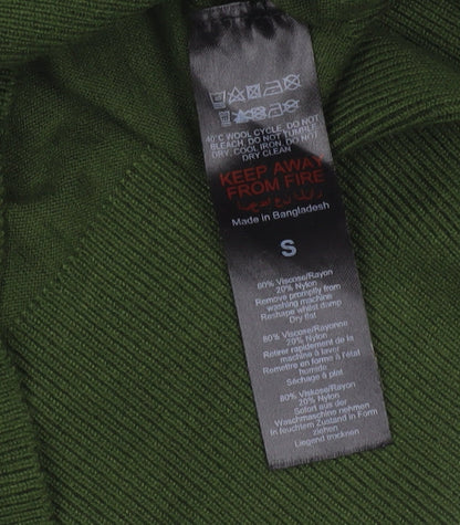 Brand and care label for Dorothy Perkins Green Maternity jumper S