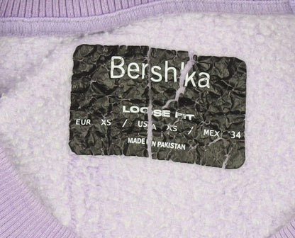 Bershka Women's Purple Pullover Sweatshirt Size 6