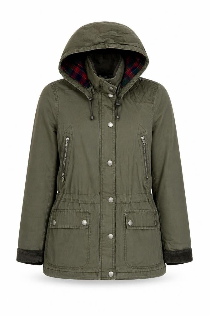 L.O.G.G. Women's Green Parka Jacket Size 12