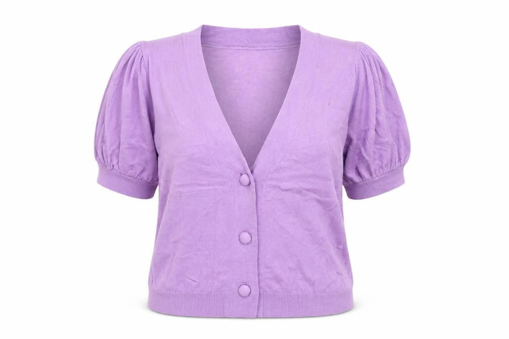 Dancing Leopard Women's Purple Cardigan - Size 14