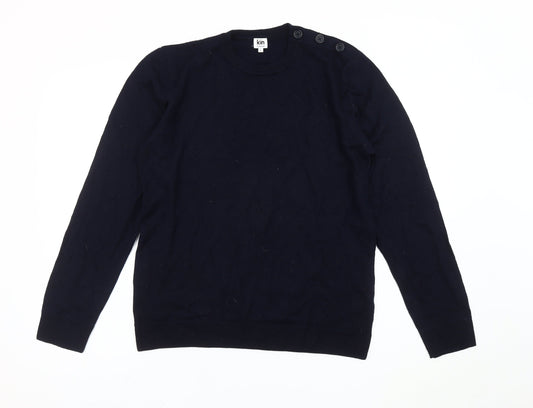 Kin by John Lewis Unisex Black Crew Neck Jumper L