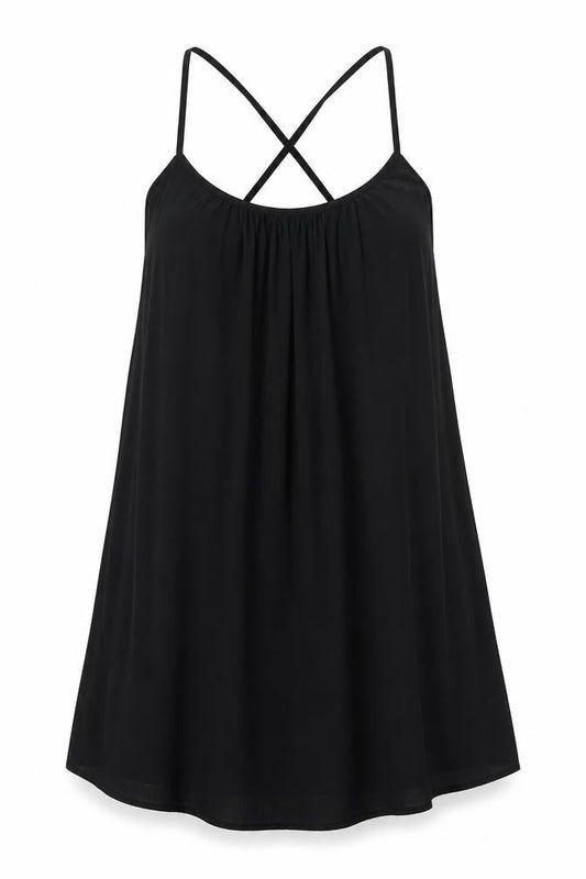 Debenhams Women's Black Slip Dress - Size 12