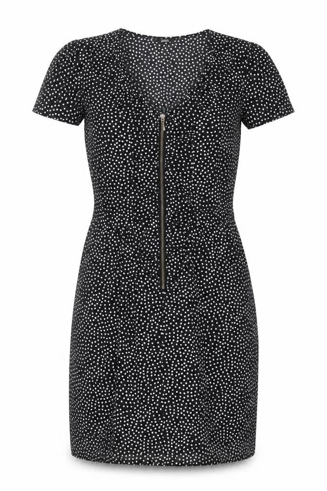 Marks & Spencer Women's Black Polka Dot Sheath Dress 14