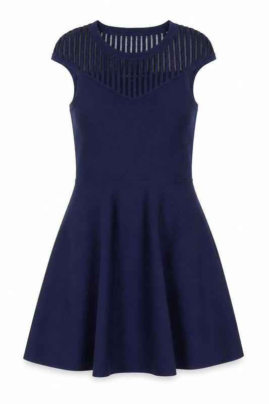 French Connection Women's Blue A-Line Dress 12