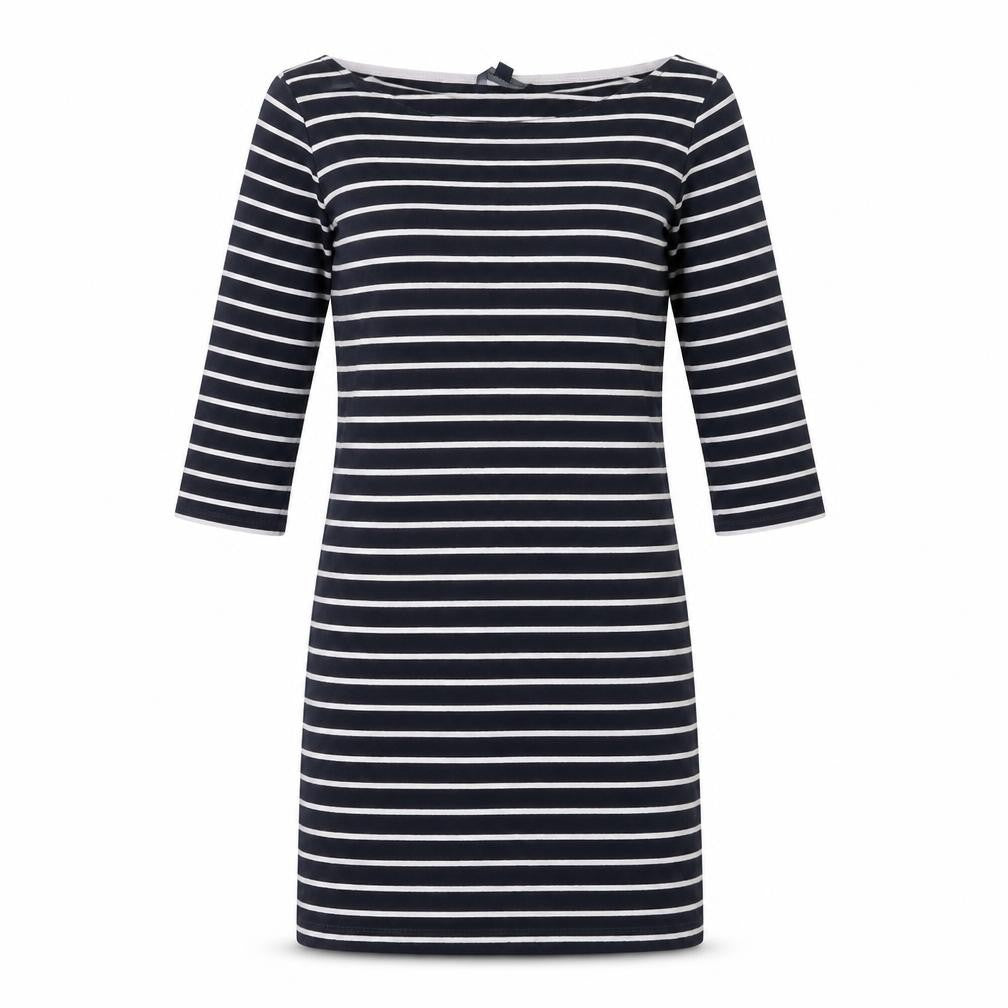 French Connection Women's Black Striped Shift Dress