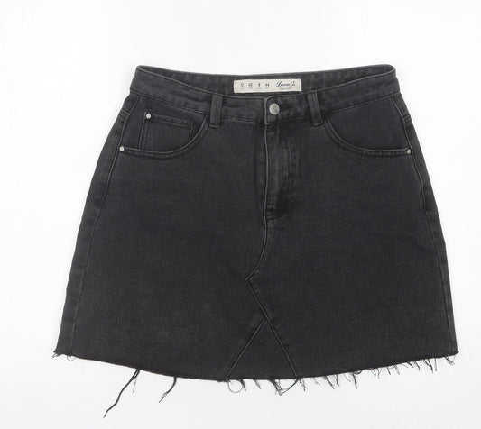 Denim Co Women's Black A-Line Denim Skirt, Size 12