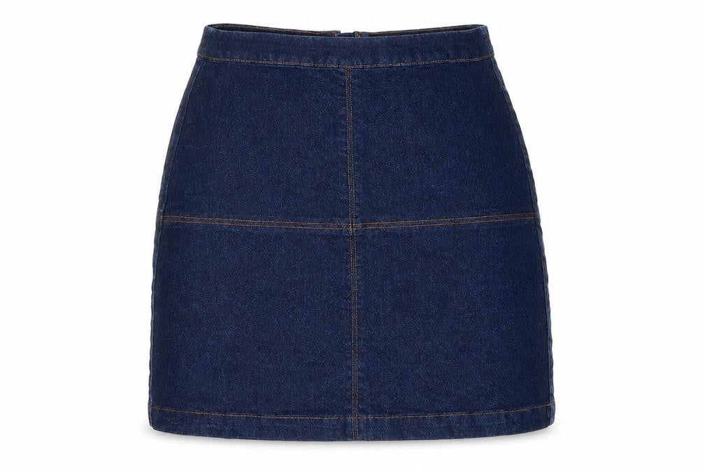Matalan Women's Blue Denim Knee Length Pencil Skirt