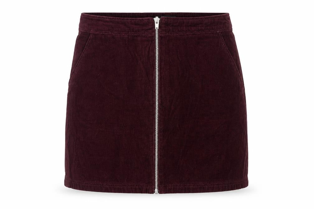 New Look Women's Purple Cotton Corduroy Skirt - Size 10